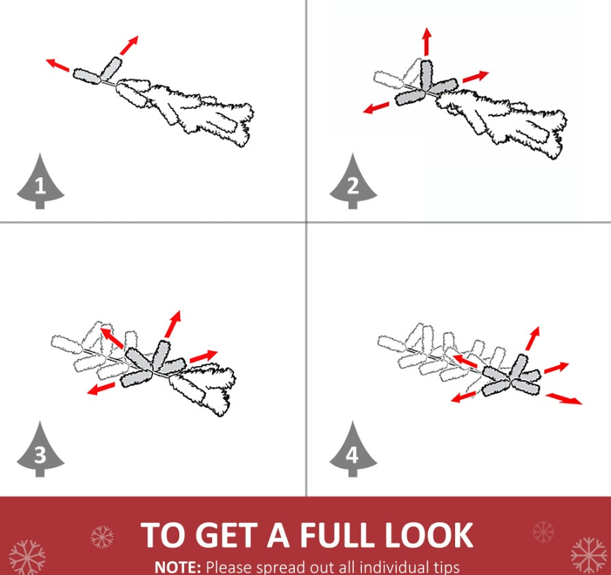 Pre-Lit Silky White Christmas tree