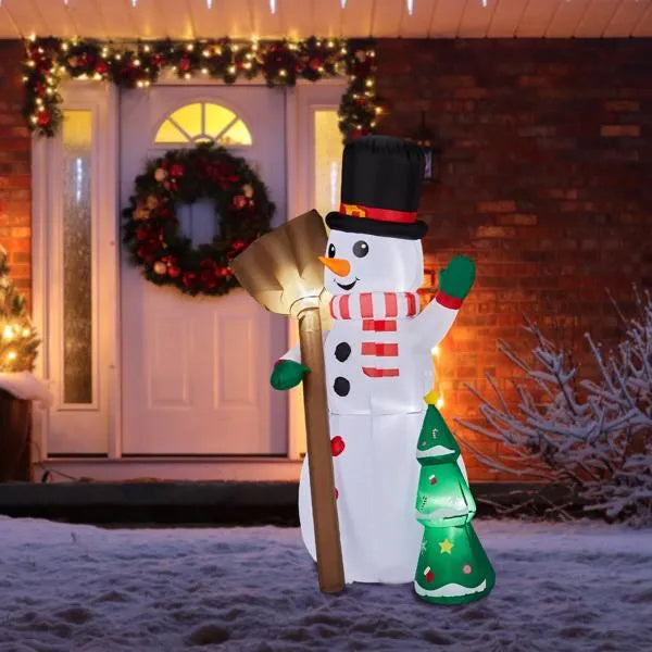 6.2FT Lighted Inflatable Snowman