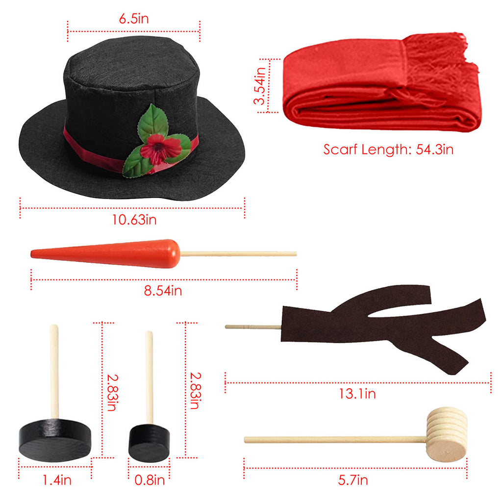 16Pcs Snowman Decorating Dressing Kit