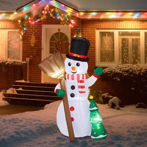6.2FT Lighted Inflatable Snowman