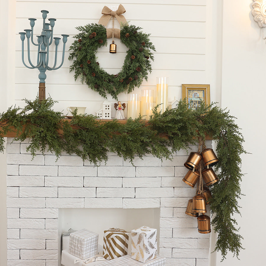 Natural Pine Cone Christmas Wreath