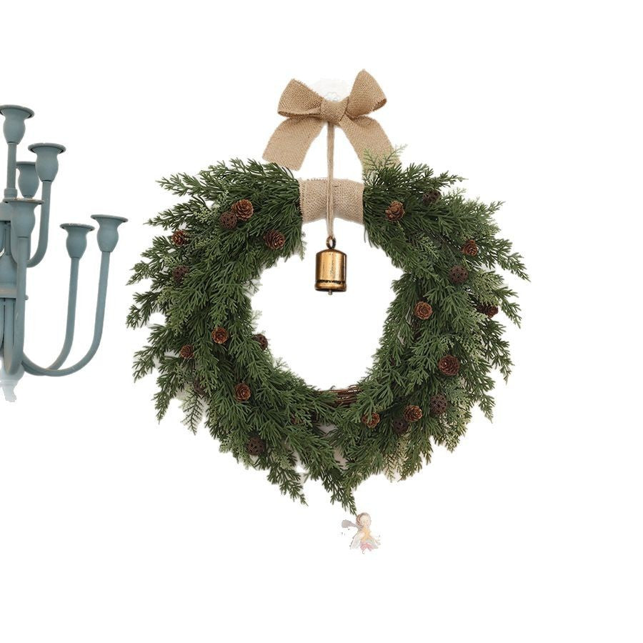 Natural Pine Cone Christmas Wreath