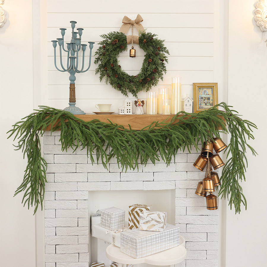 Natural Pine Cone Christmas Wreath