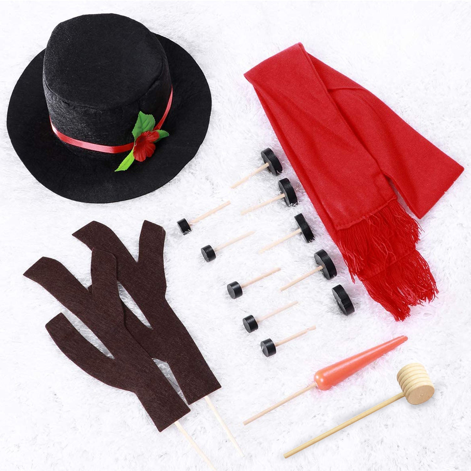 16Pcs Snowman Decorating Dressing Kit