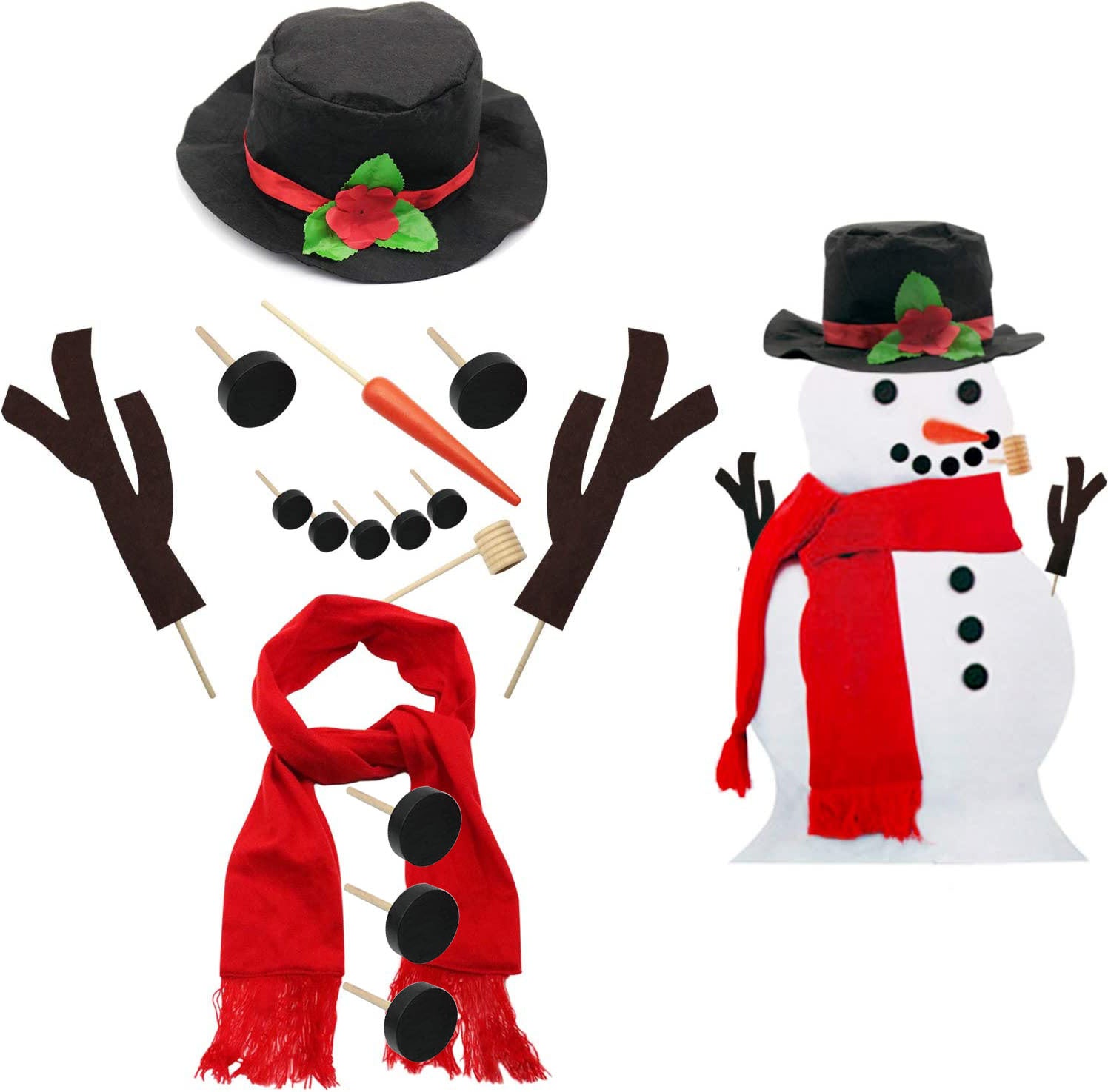 16Pcs Snowman Decorating Dressing Kit