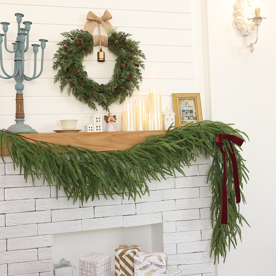 Natural Pine Cone Christmas Wreath