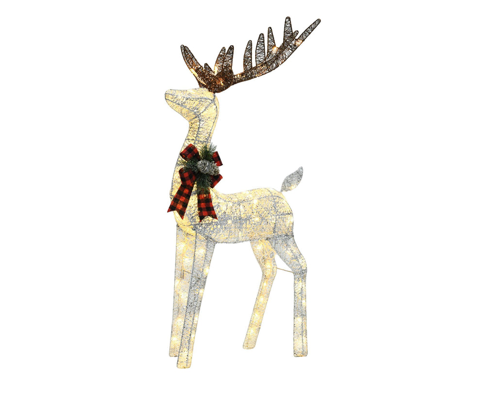 48-inch Christmas Reindeer And 38-inch Sleigh